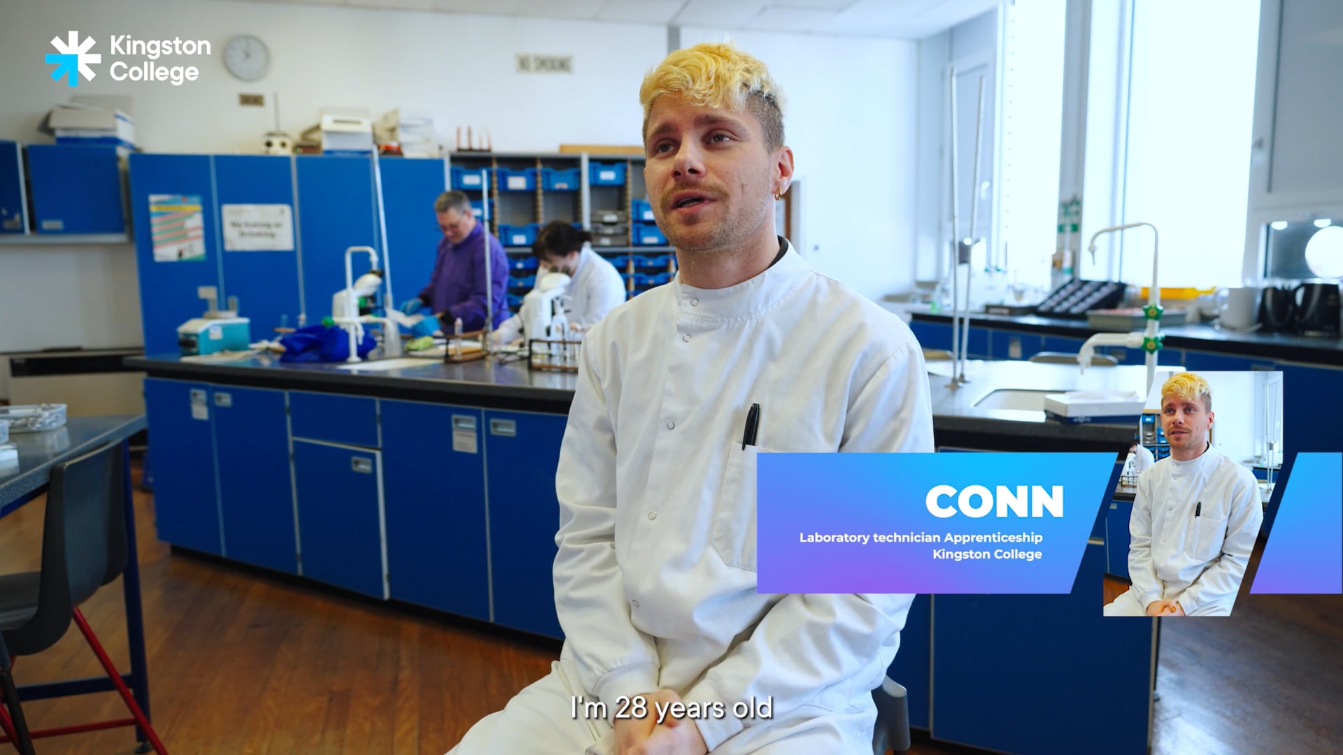 Conn, Laboratory Technician Apprentice at Kingston College, employed by Animal and Plant Health Agency (APHA)