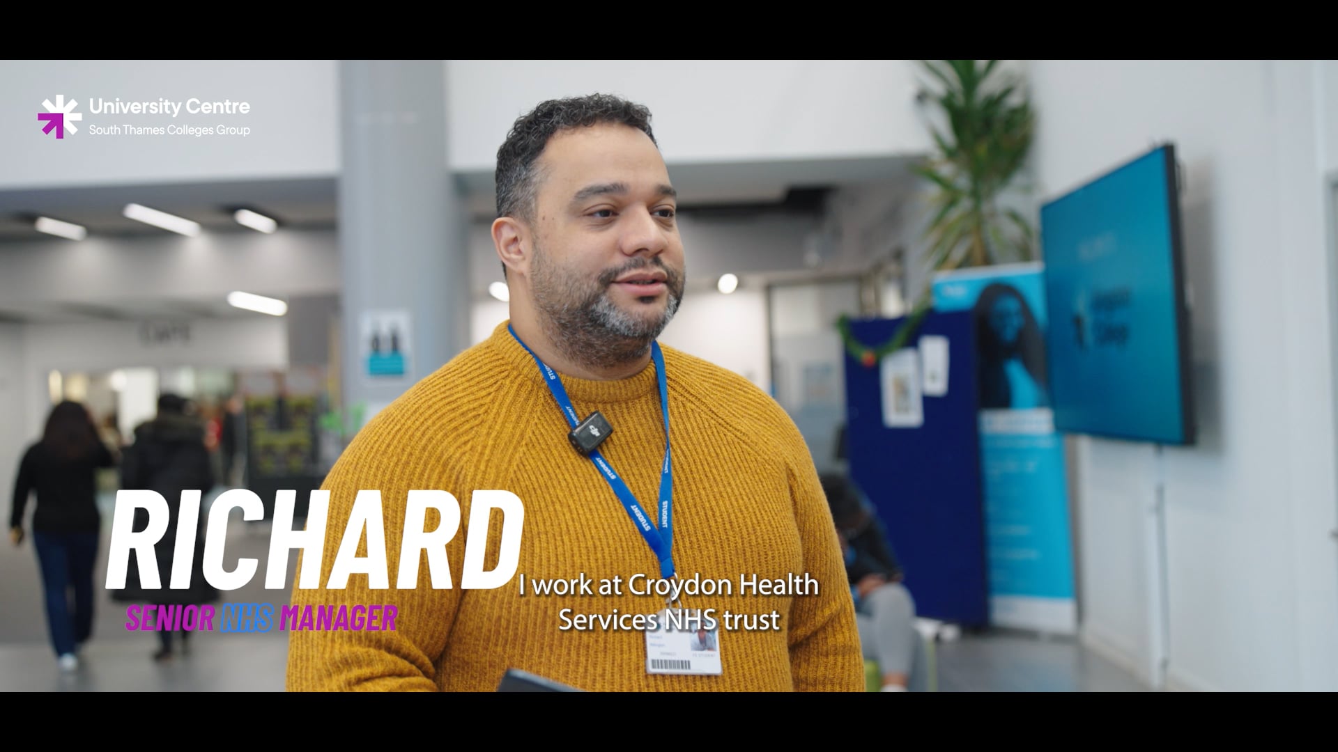 Richard, Chartered Manager Degree Apprentice at Kingston College, employed by Croydon Health Services NHS Trust