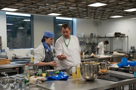 Professional Cookery students treated to a masterclass by Royal Automobile Club head chef