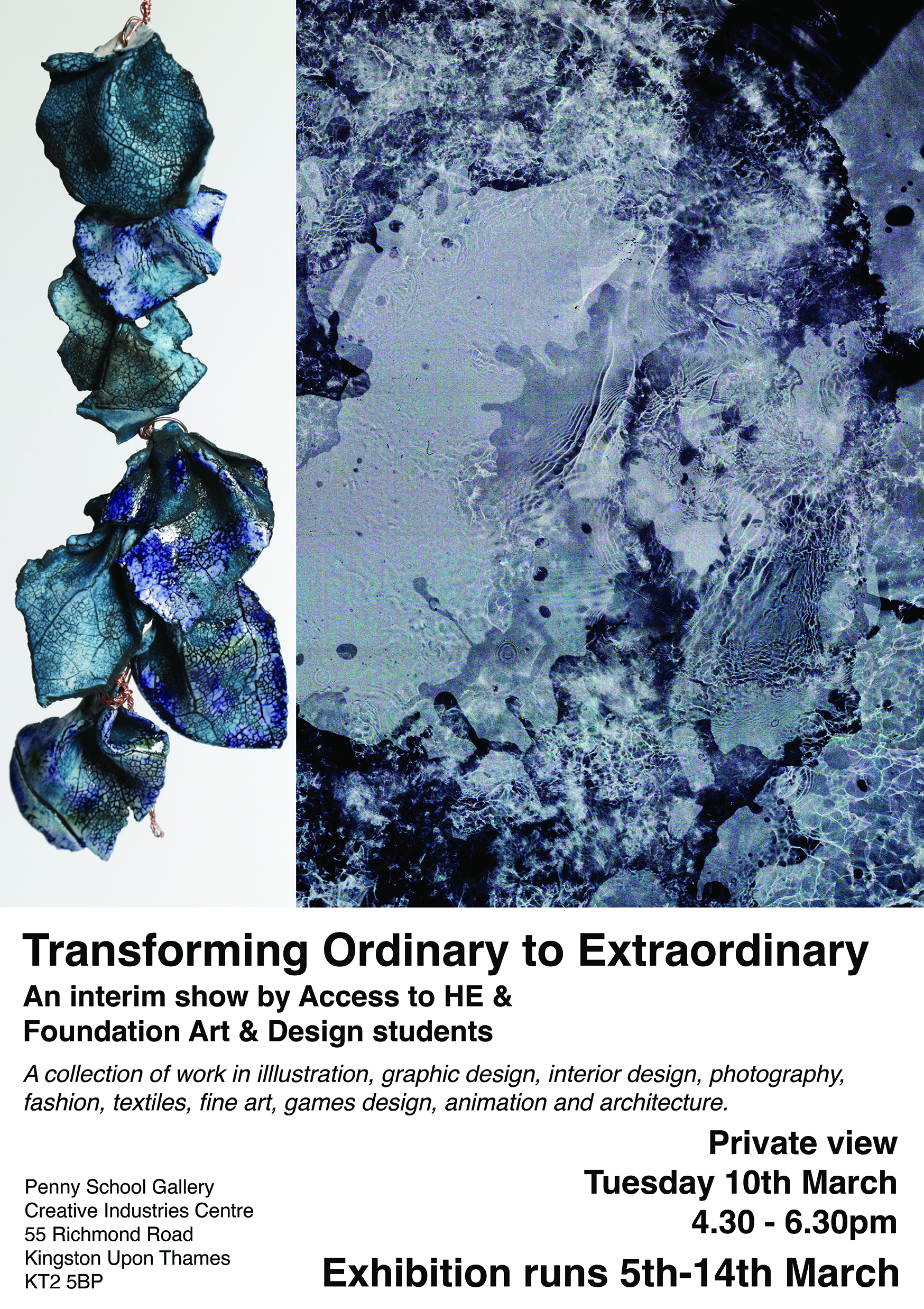 Flier Interim show Access Foundation Paige Regine March26