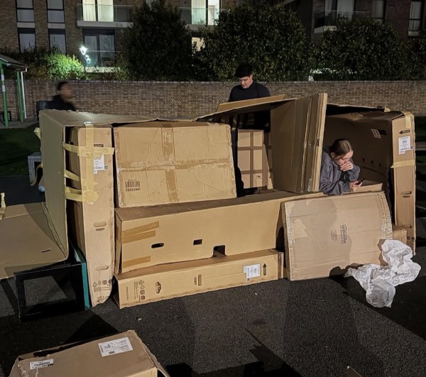 3D Design students brave the cold to support local homelessness charity