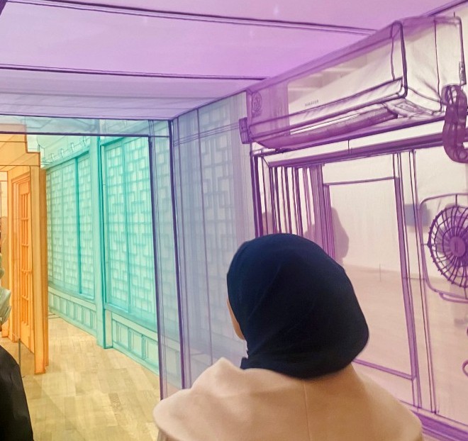 Access and Foundation Diploma Art & Design students explore Do Ho Suh’s “Walk the House” at Tate Modern