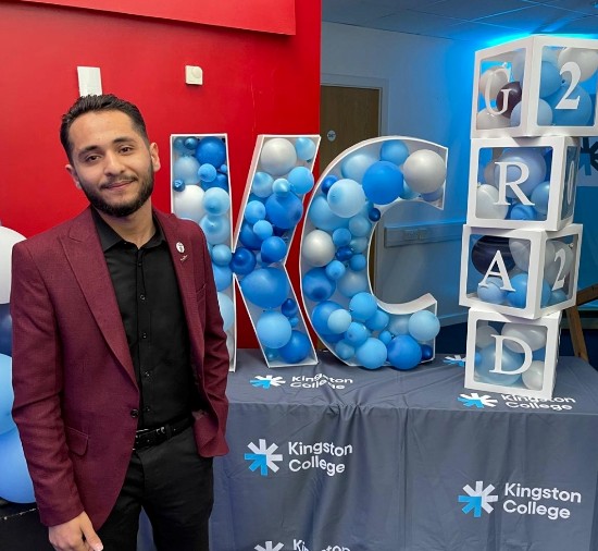 Congratulations to Mohammed Deeb who is off to uni to study BSc (Hons) Biomedical Science after studying ESOL, GCSEs and Access to Science at Kingston College